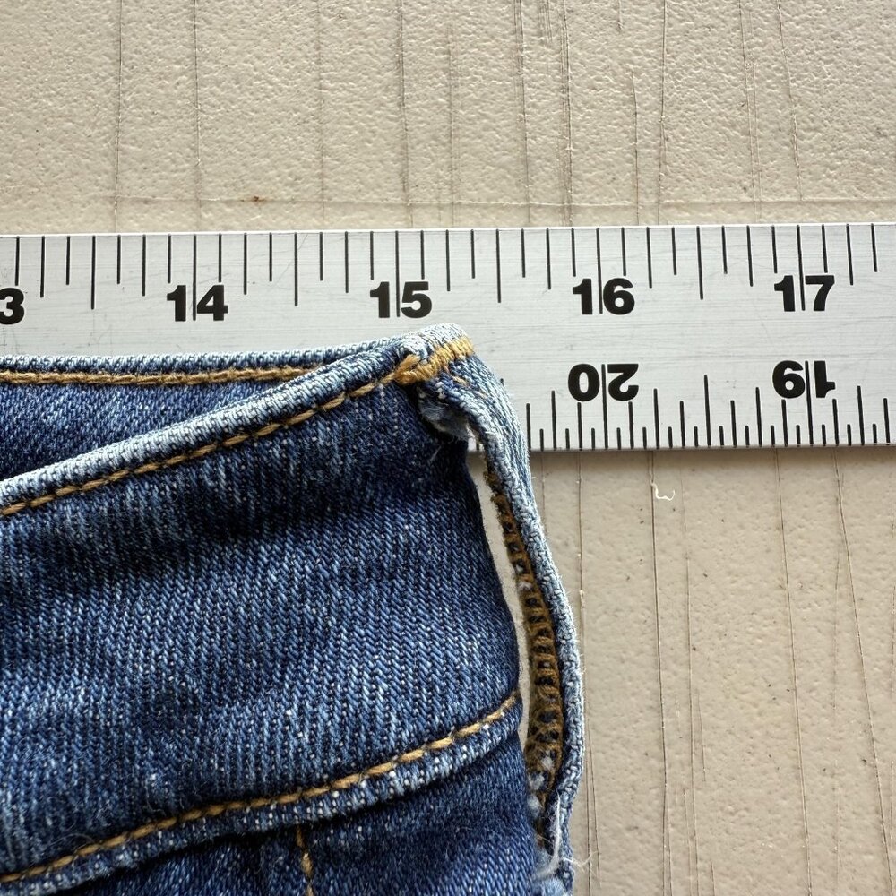 Old Navy Jean Shorts Womens 10 High Rise Button Fly OG Straight Cuffed Denim - Picture 5 of 8